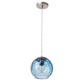 1-Light Glass Ball Shade with Polka Dot Pendant Lighting