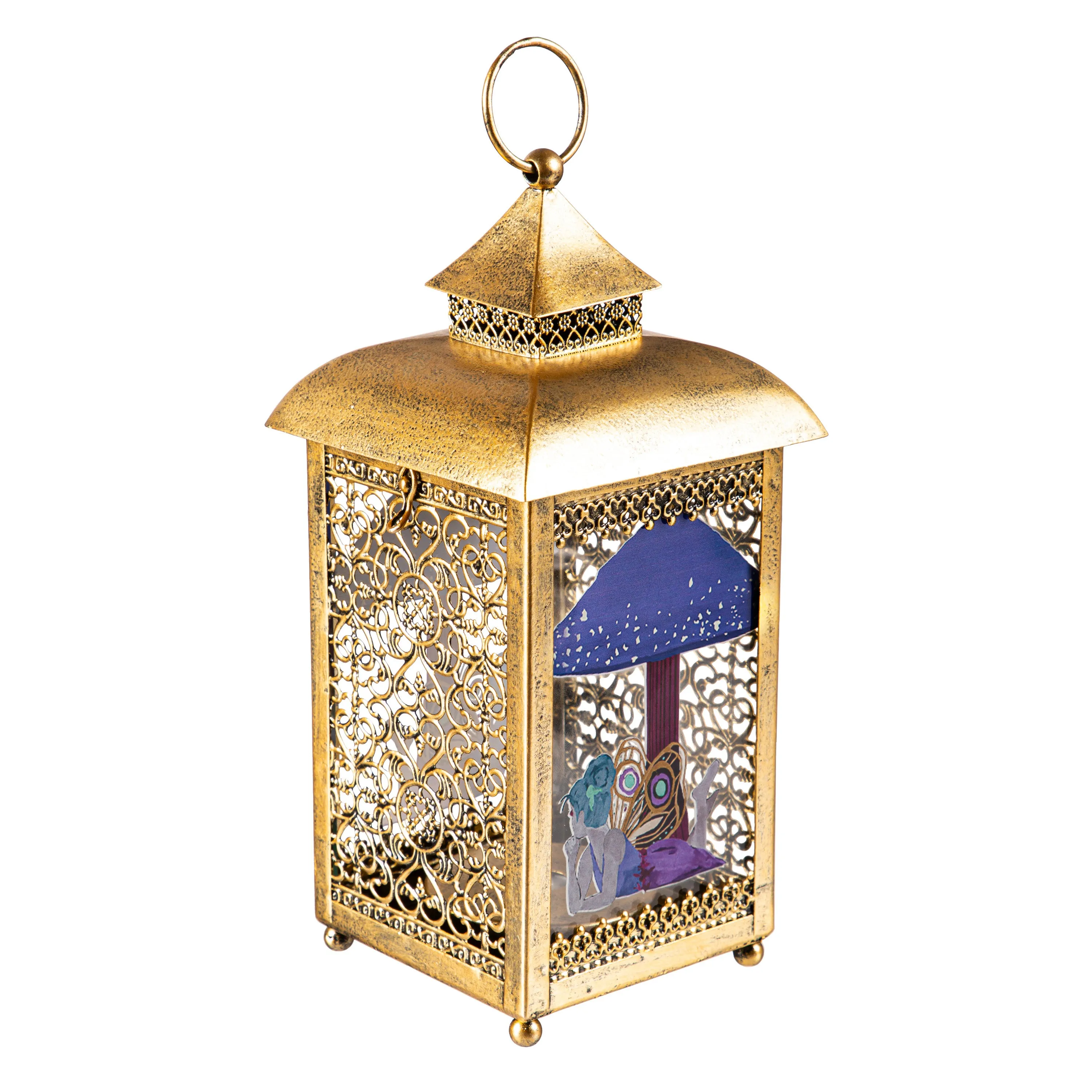 10"H LED Lantern, Mystic Moon Fairy,2la2481