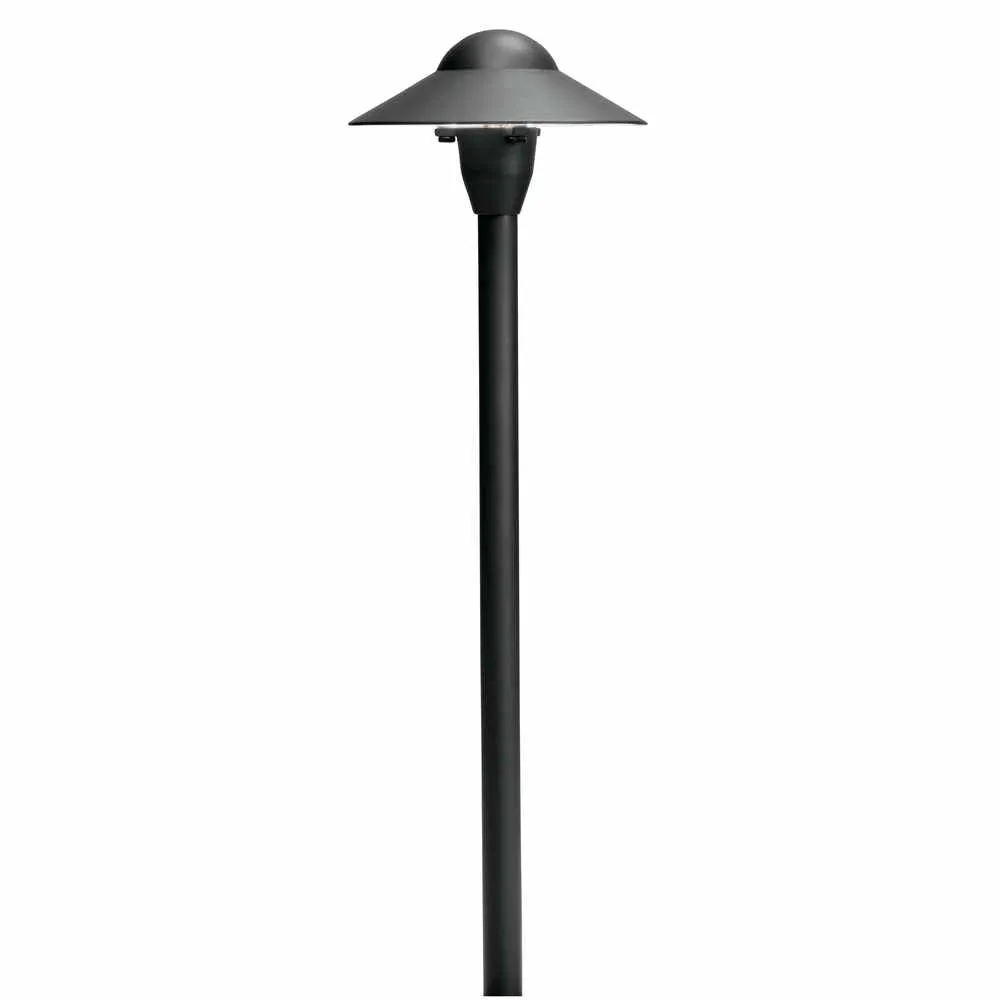 12V 6" Dome Landscape Path Light Textured Black