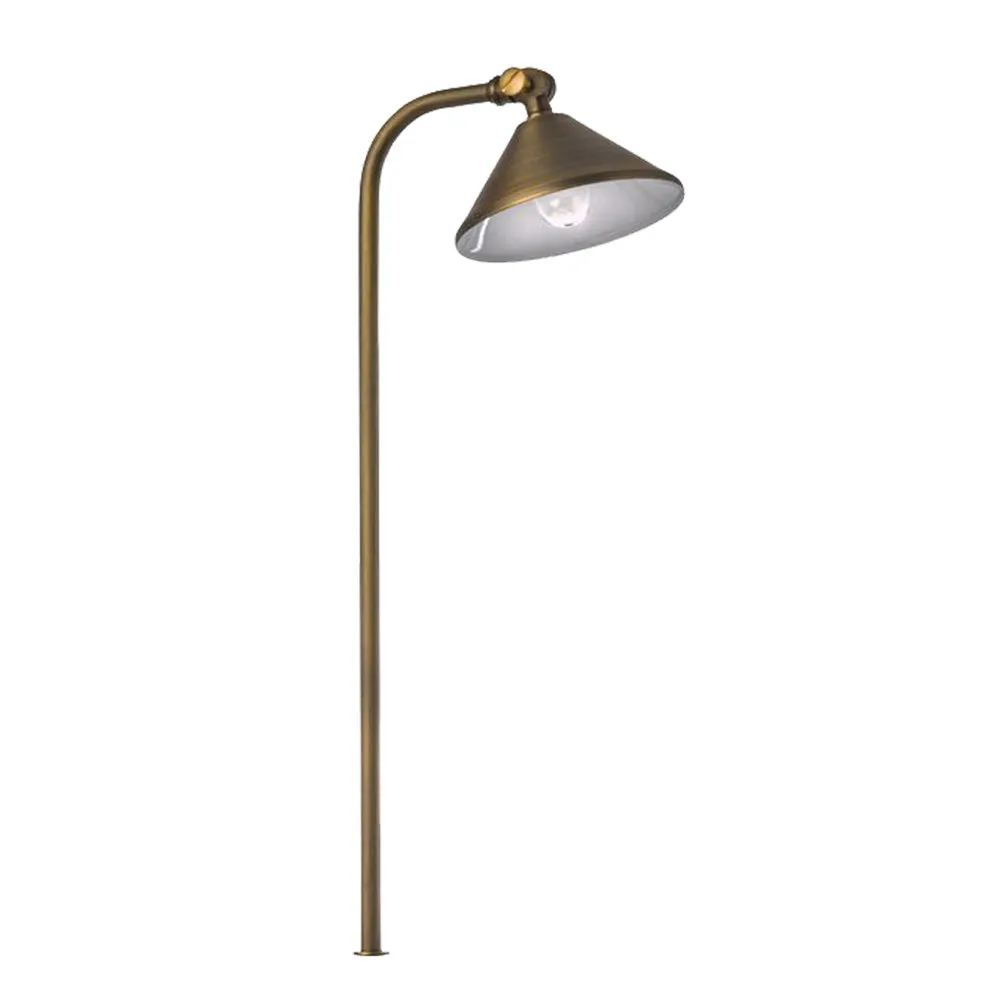 12V LED Landscape Directional Path Light 21.75" Natural Brass