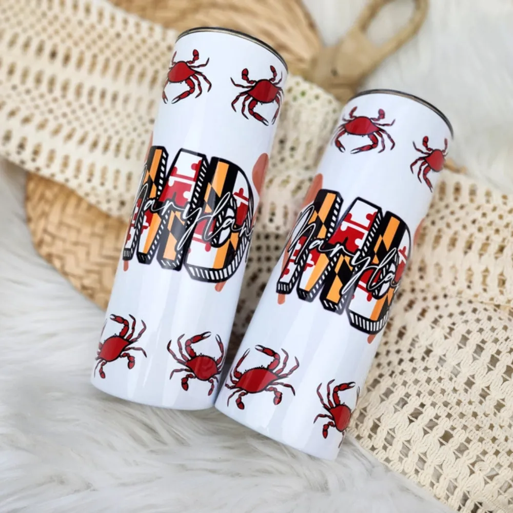 20 oz Tumbler: Maryland Crab Mallet Drinkware