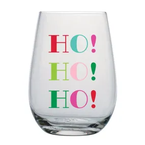 20 oz Wine Glass - Ho! Ho! Ho! (Each)