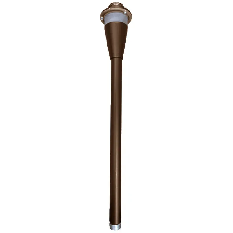 22in AA SERIES PATH LIGHT STEM RGBW PUSH BUTTON, 200 Lumens, Cap Option Available, Black, Antique Brass, or Oil-Rubbed Bronze