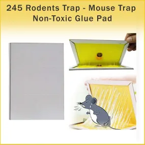 245 Rodents Trap - Mouse Trap Non-Toxic Glue Pad