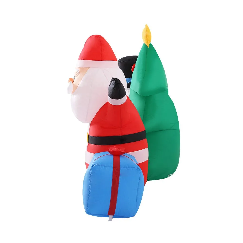 2.7M Christmas Inflatable Tree Snowman Lights Outdoor Decorations