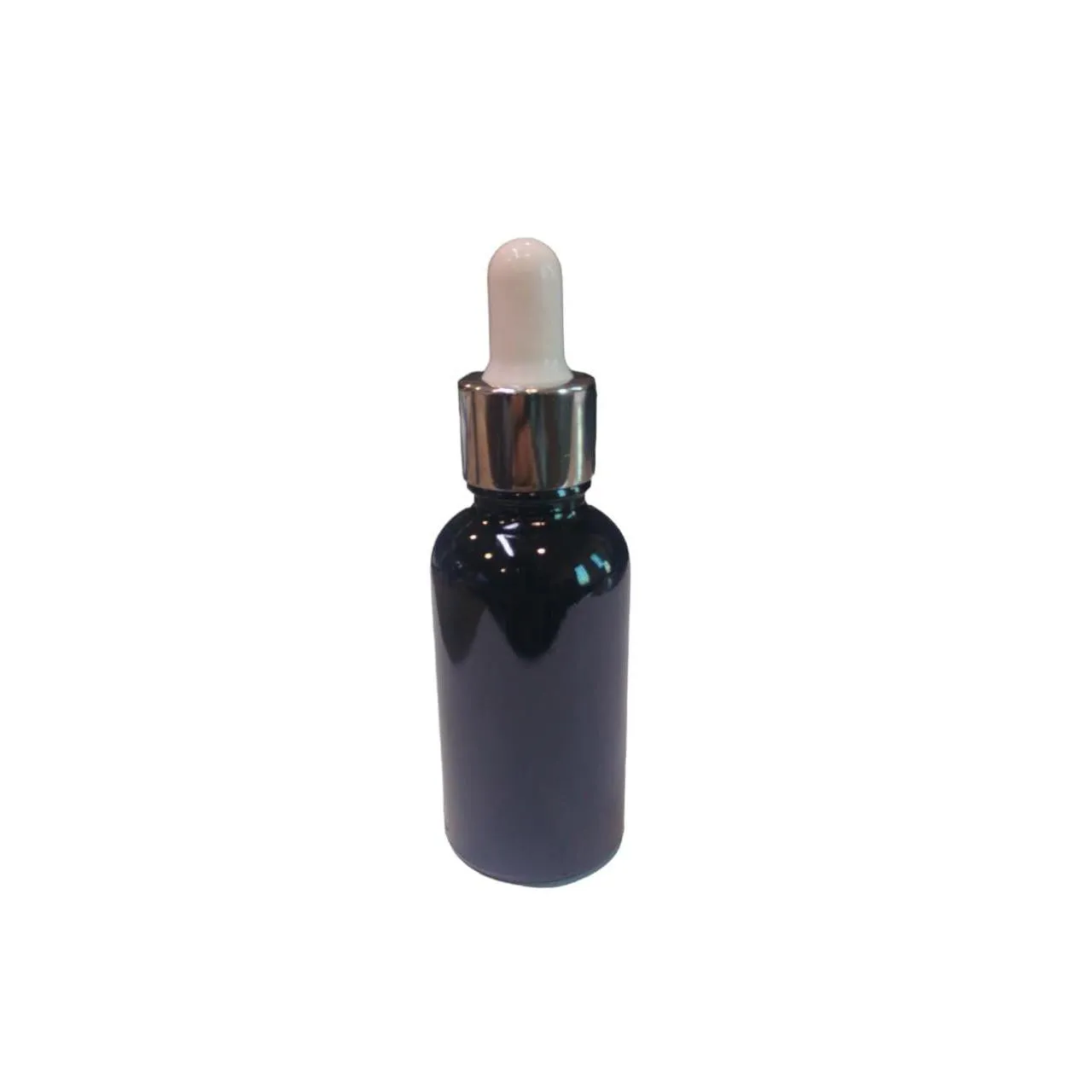 30ml Glass Dropper Bottle Black with Pipette Lid