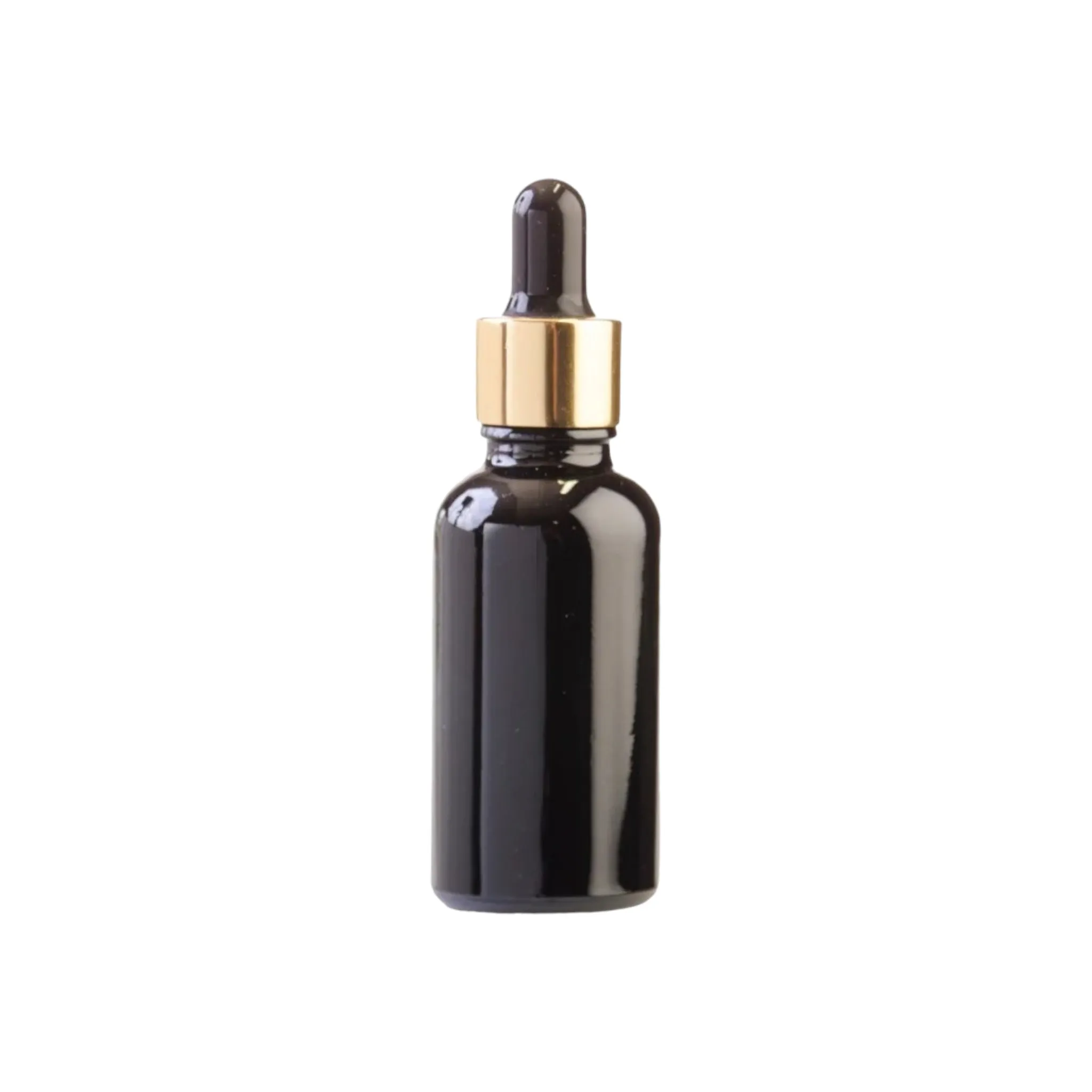 30ml Glass Dropper Bottle Black with Pipette Lid