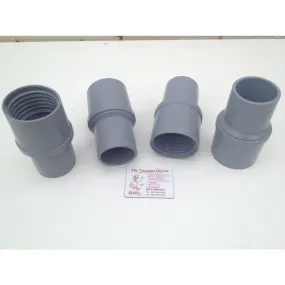 38mm Grey Swivel PVC Hose Cuff For 38mm Plastic Vacuum Cleaner Hose