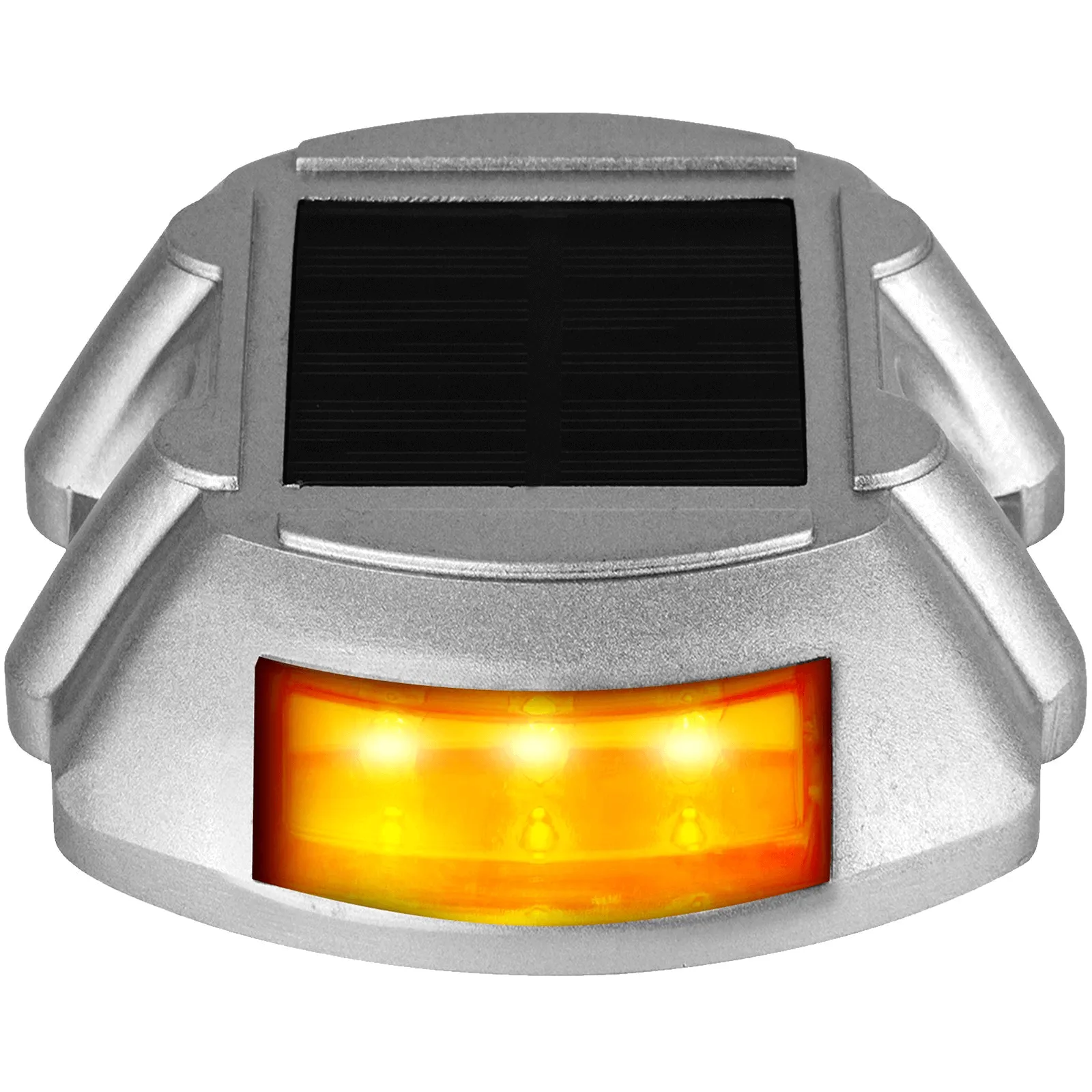 4-Pack  Solar Pathway Lighting - LED Bright Orange