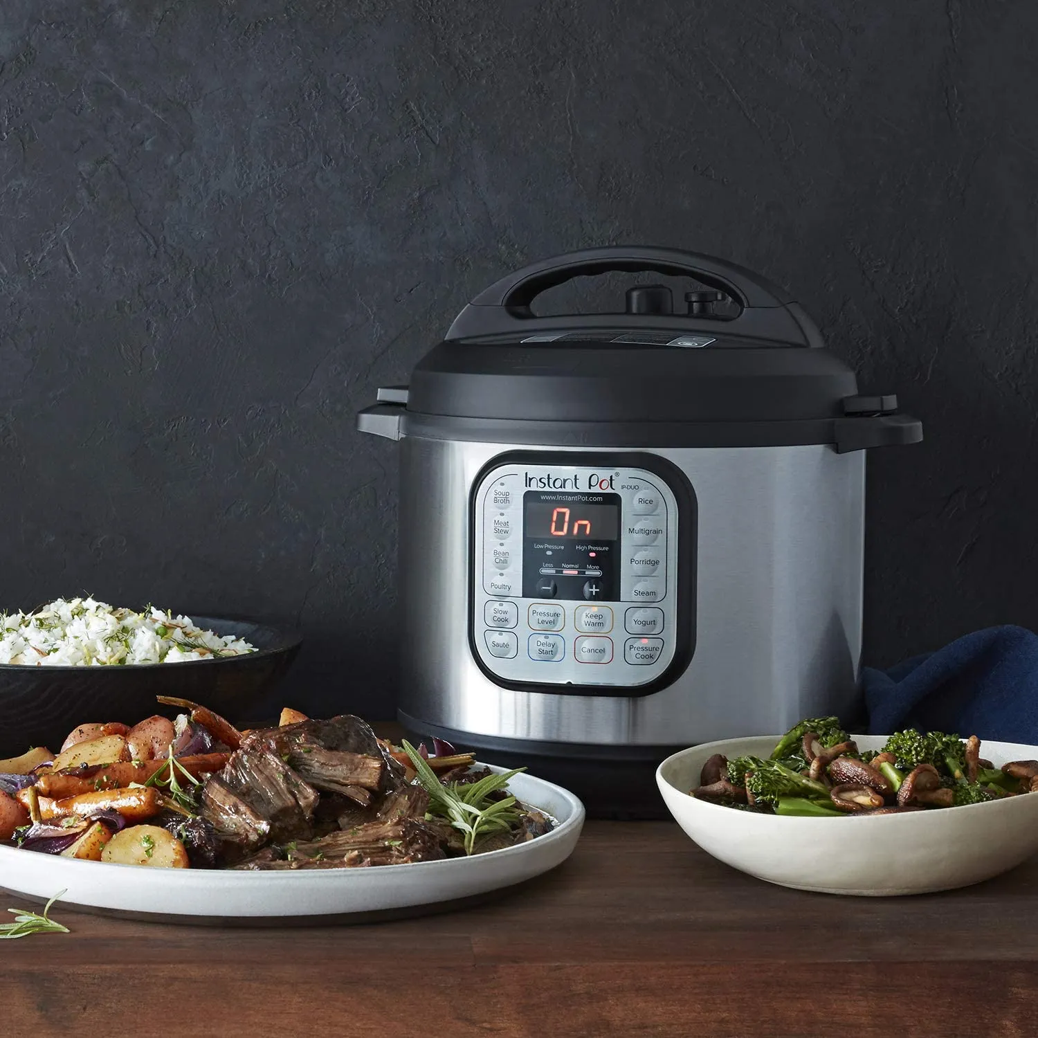 7-in-1 Electric Pressure Cooker Duo, Sterilizer, Slow Cooker, Rice Cooker, Steamer, Saute, Yogurt Maker, and Warmer