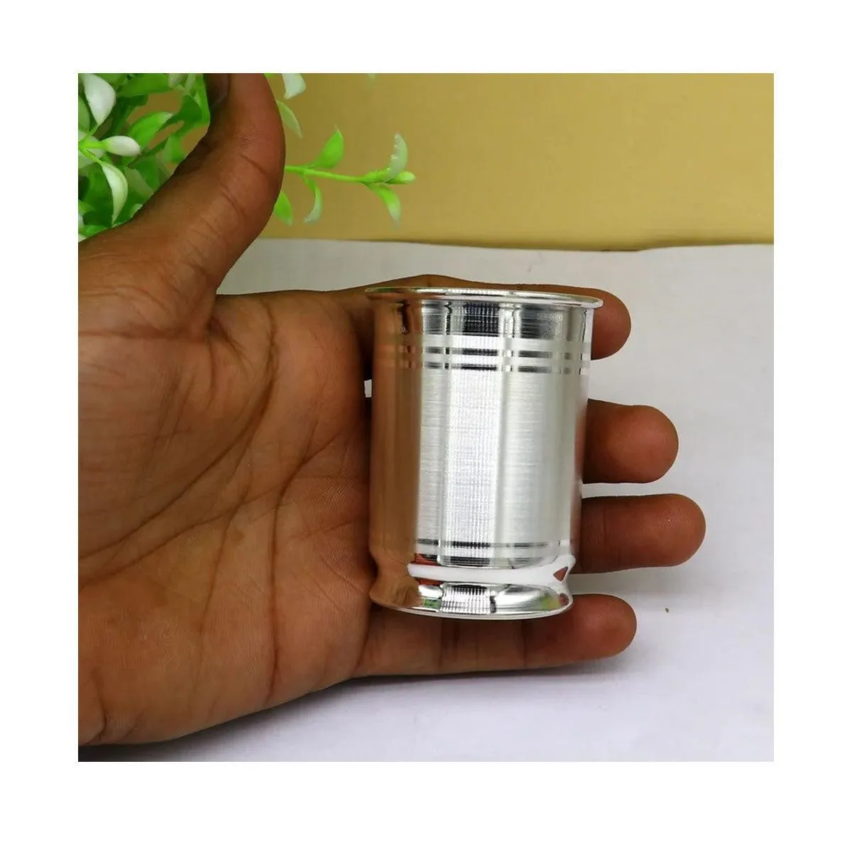 999 Fine Silver Vessel for water/milk Glass tumbler, silver flask, baby kids silver utensils stay healthy