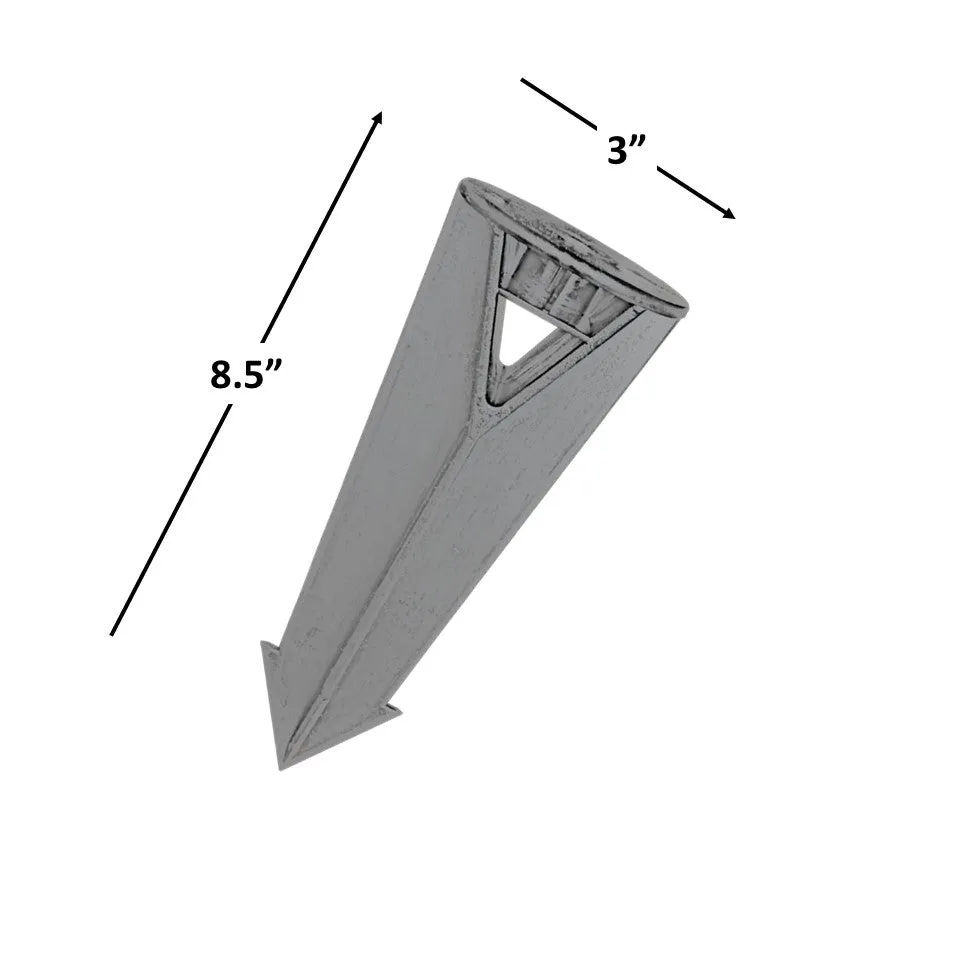 ABS Heavy Duty Plastic Spike 1/2" BR for Outdoor Landscape Lighting Fixtures