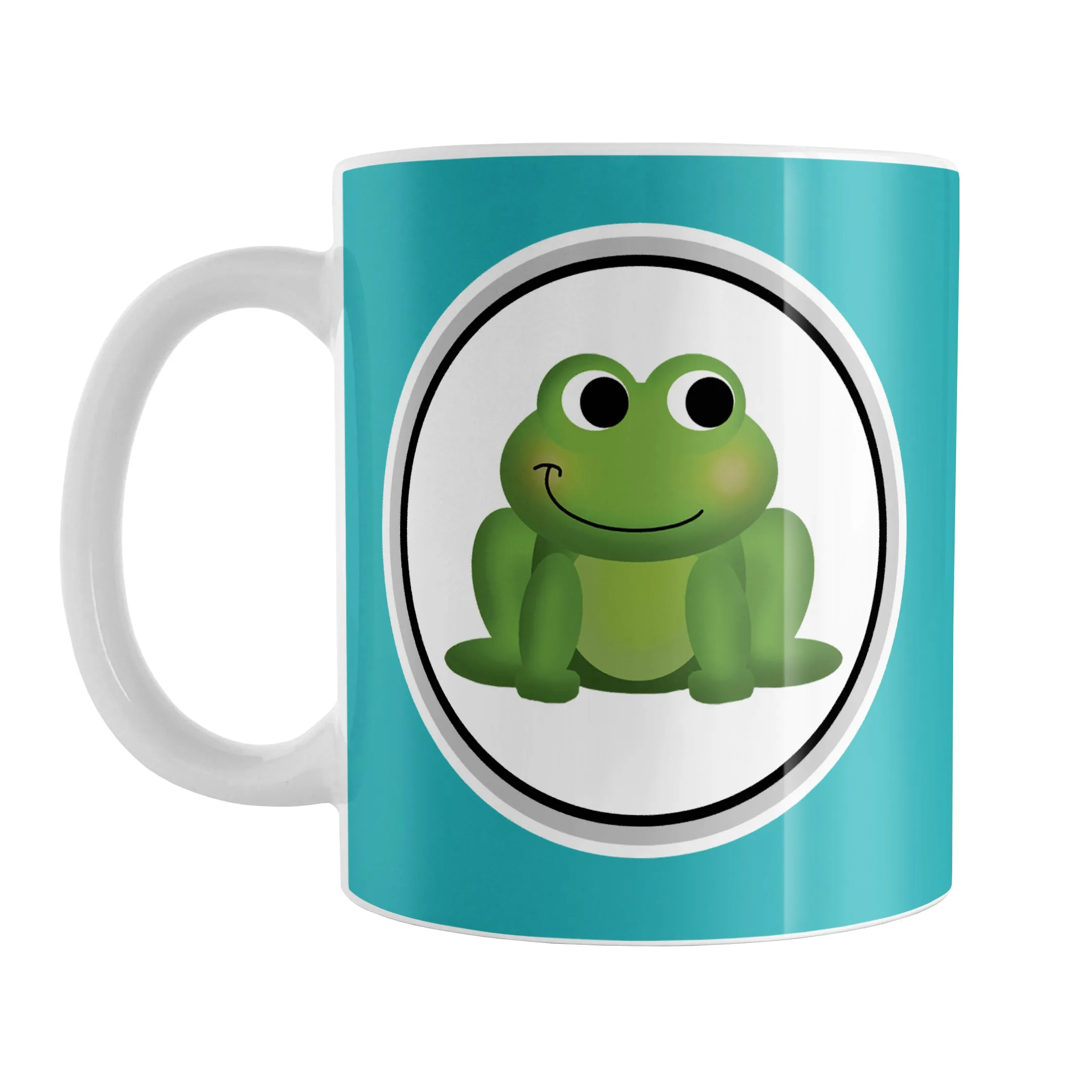 Adorable Turquoise Frog Mug