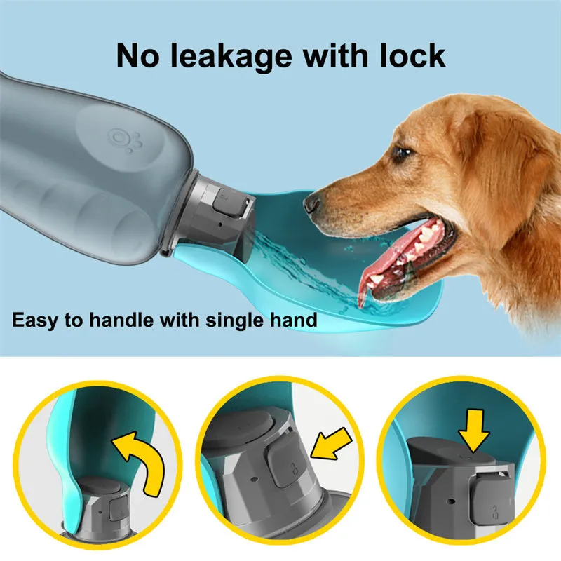 AdventurePaws Portable Dog Water Bottle: Leak-proof Hydration for Outdoor Fun