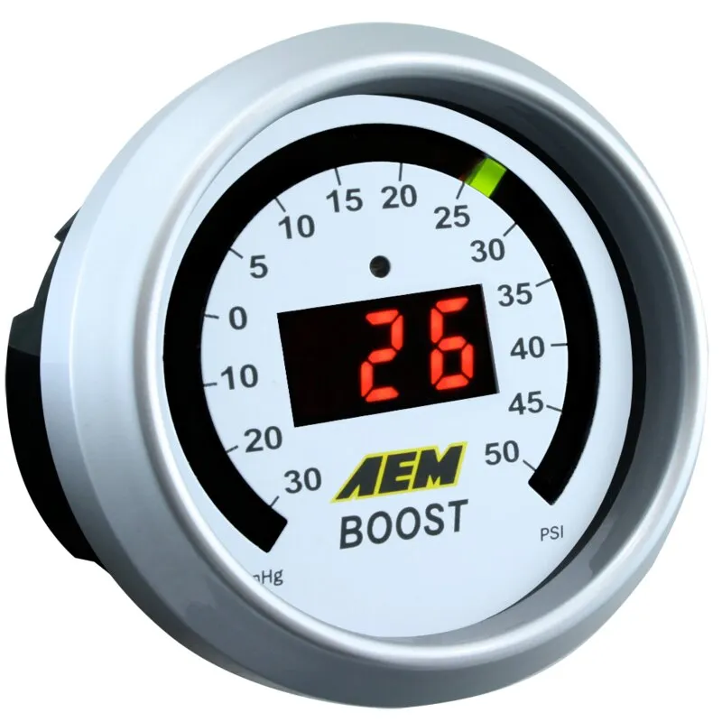 AEM Boost Gauge -30 to 50 psi Digital