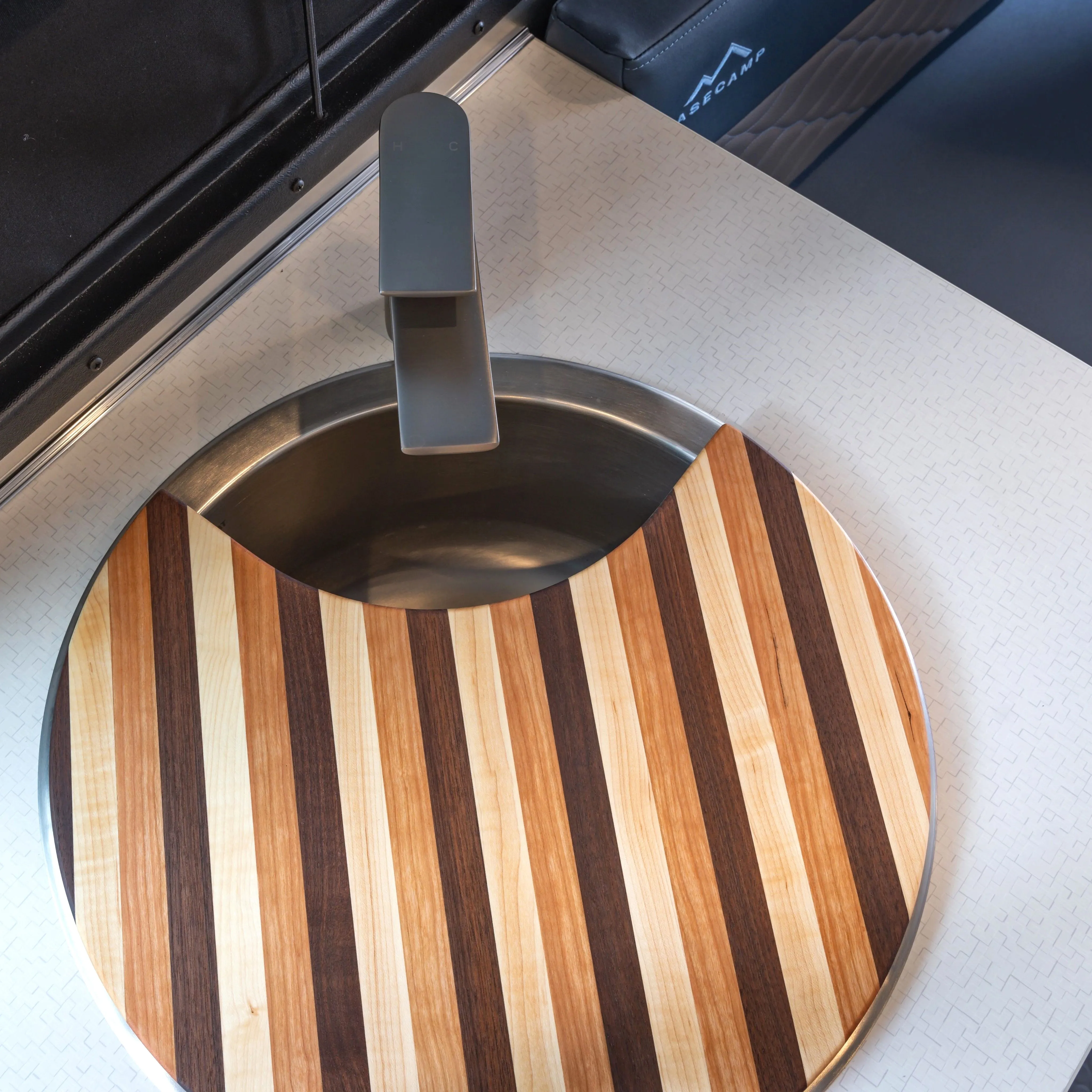 Airstream Custom Sink Cutting Boards for Basecamp