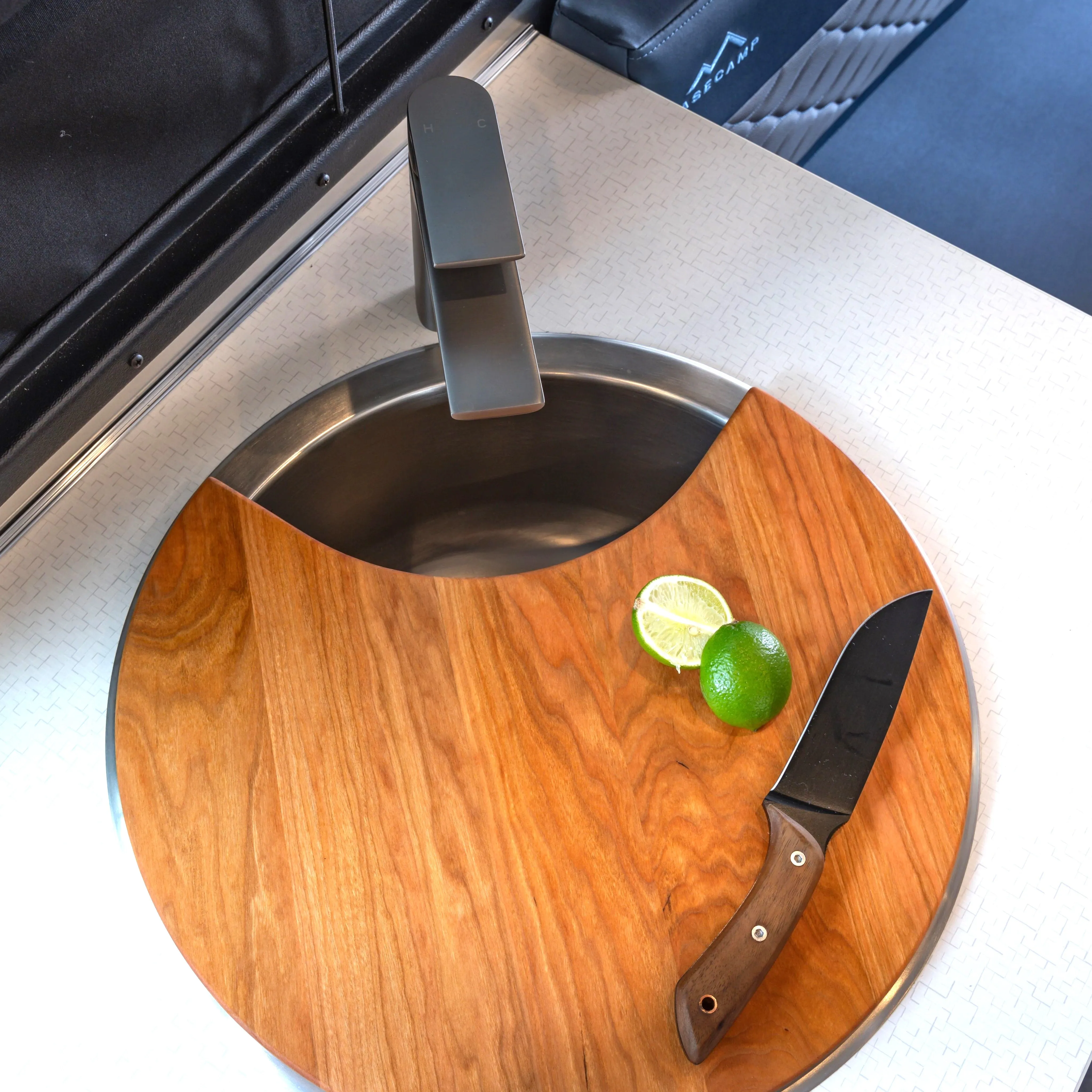 Airstream Custom Sink Cutting Boards for Basecamp