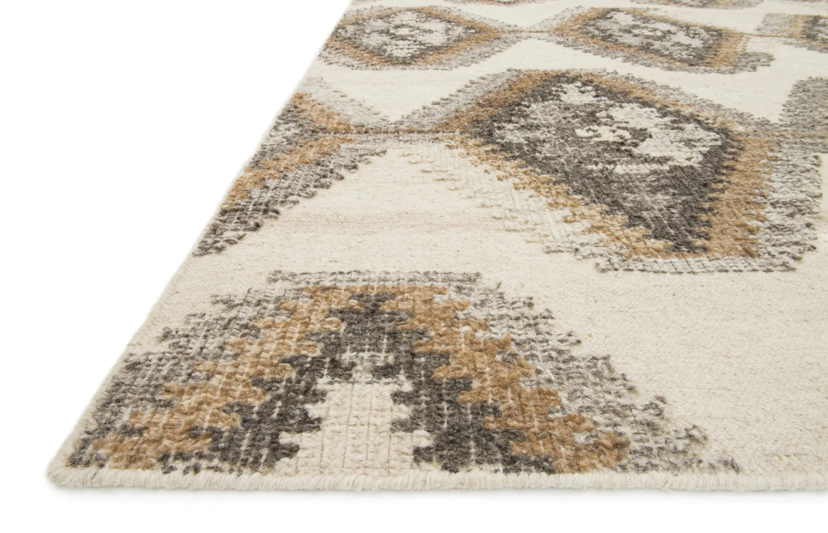 Akina Hand Woven Transitional Rug - Durable Wool & Cotton Blend with Geometric Design for Any Space