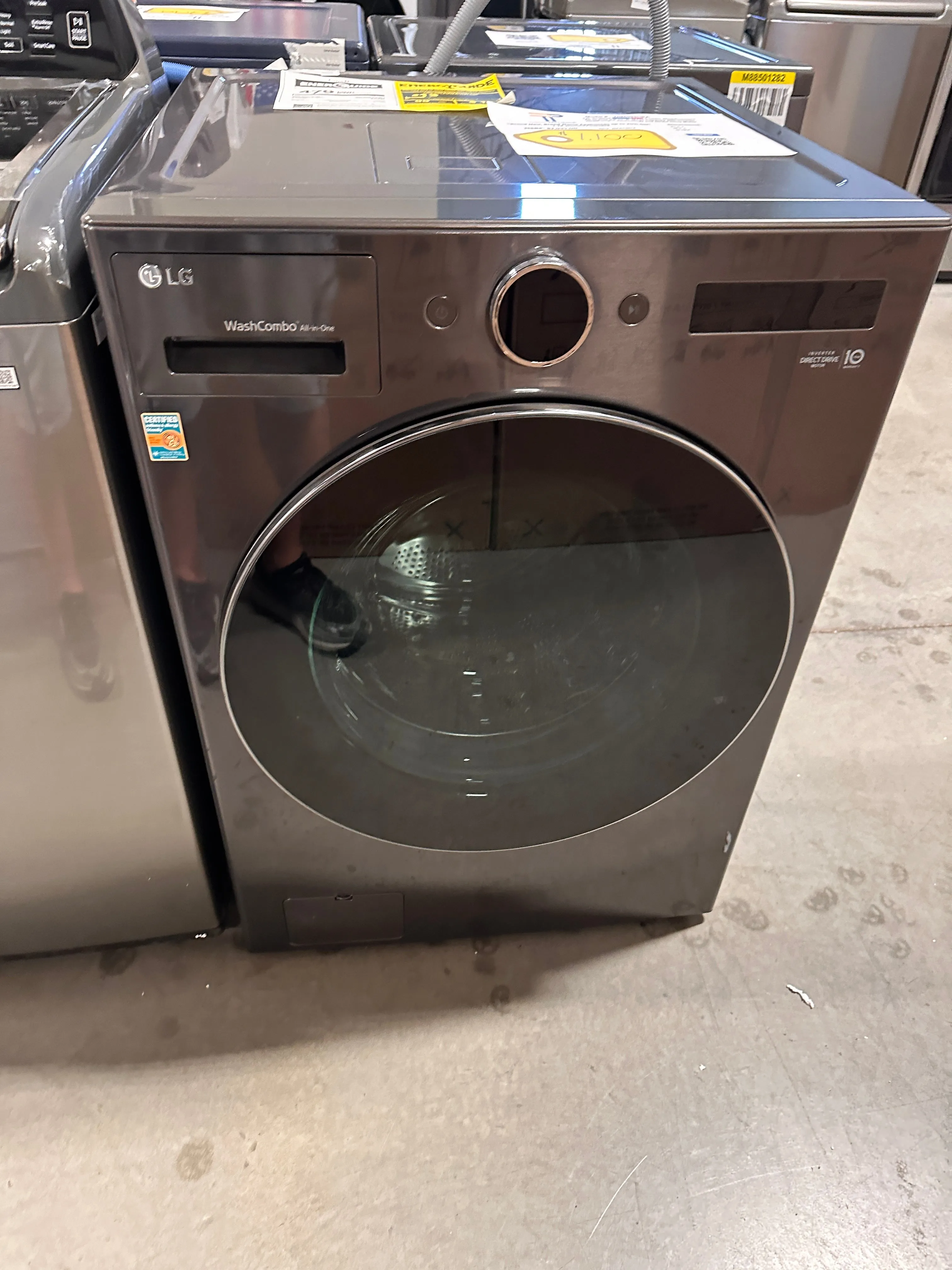 ALL-IN-ONE LG MEGA CAPACITY WASHER/DRYER WASHCOMBO MODEL: WM6998HBA WAS13514