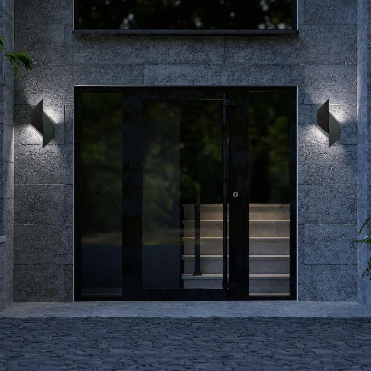 Alternate 18 in. LED Outdoor Wall Sconce 4000K Black Finish