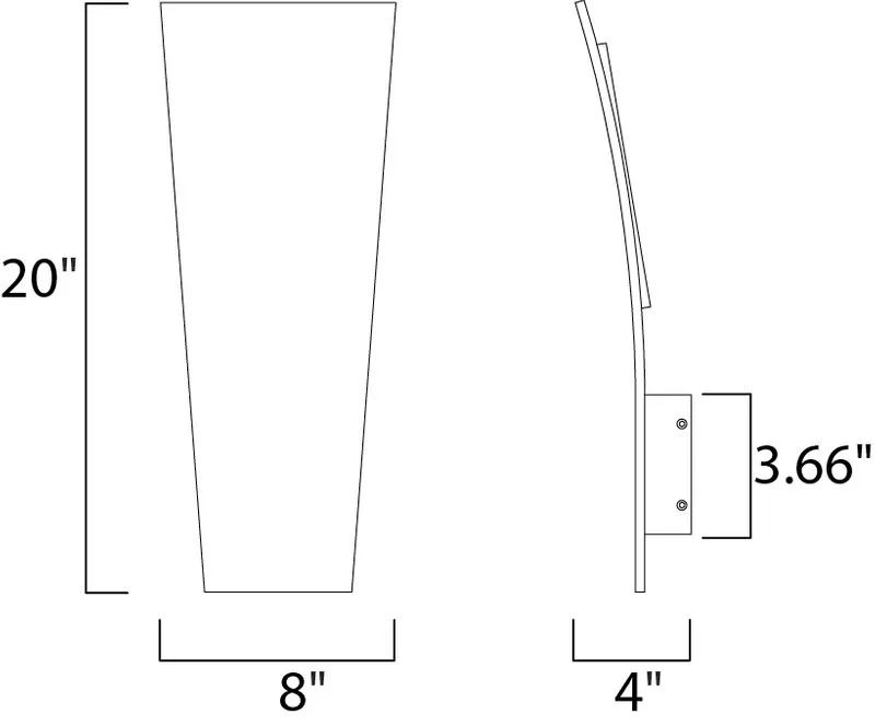 Alumilux Sconce 8" Outdoor Wall Mount