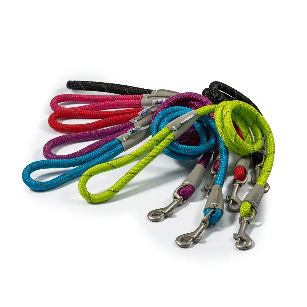 Ancol Viva Rope Lead Reflective Blue 1.07m X 12mm