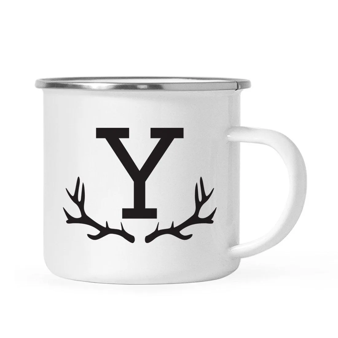 Andaz Press 11oz Deer Antler Monogram Campfire Coffee Mug