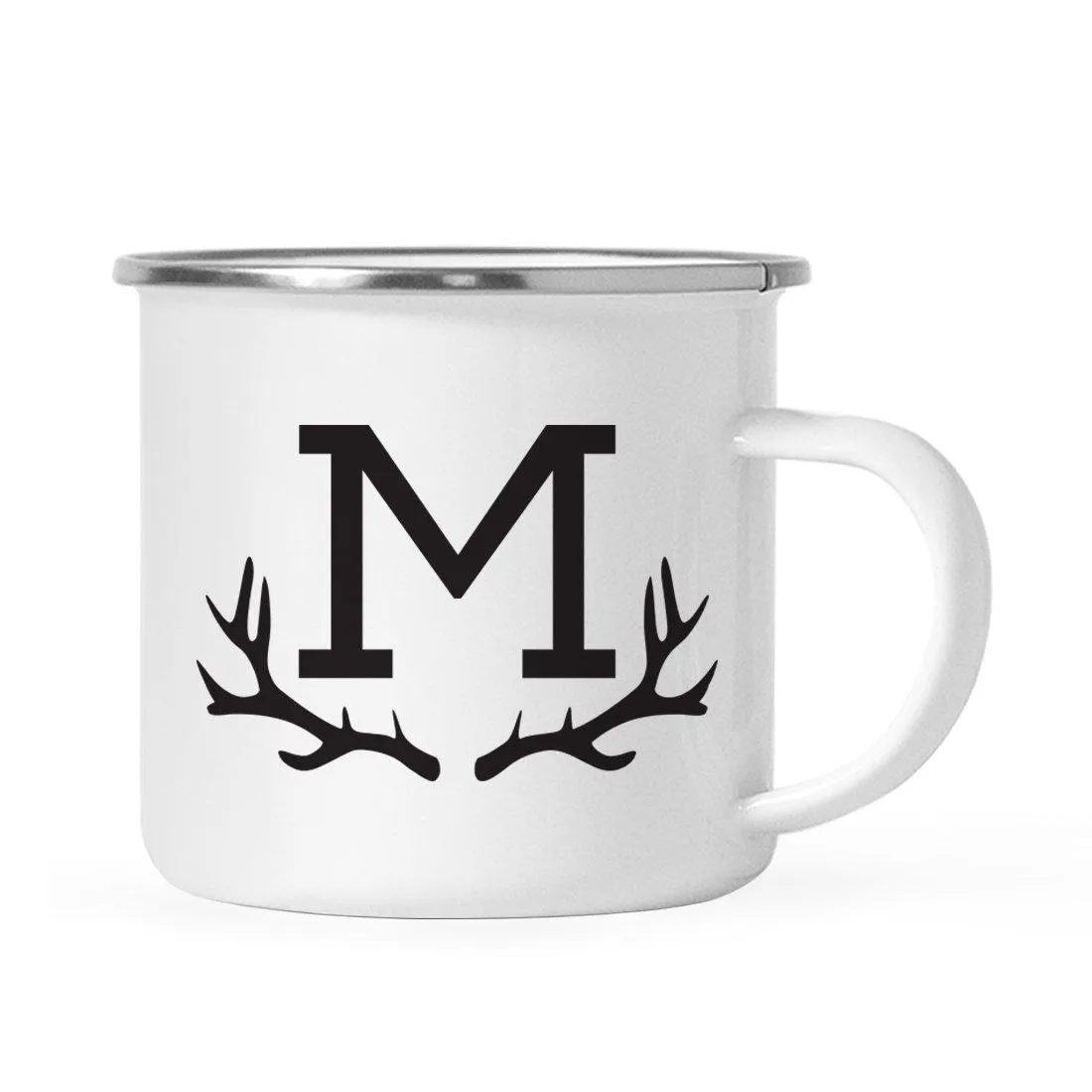 Andaz Press 11oz Deer Antler Monogram Campfire Coffee Mug