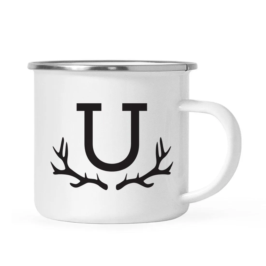 Andaz Press 11oz Deer Antler Monogram Campfire Coffee Mug