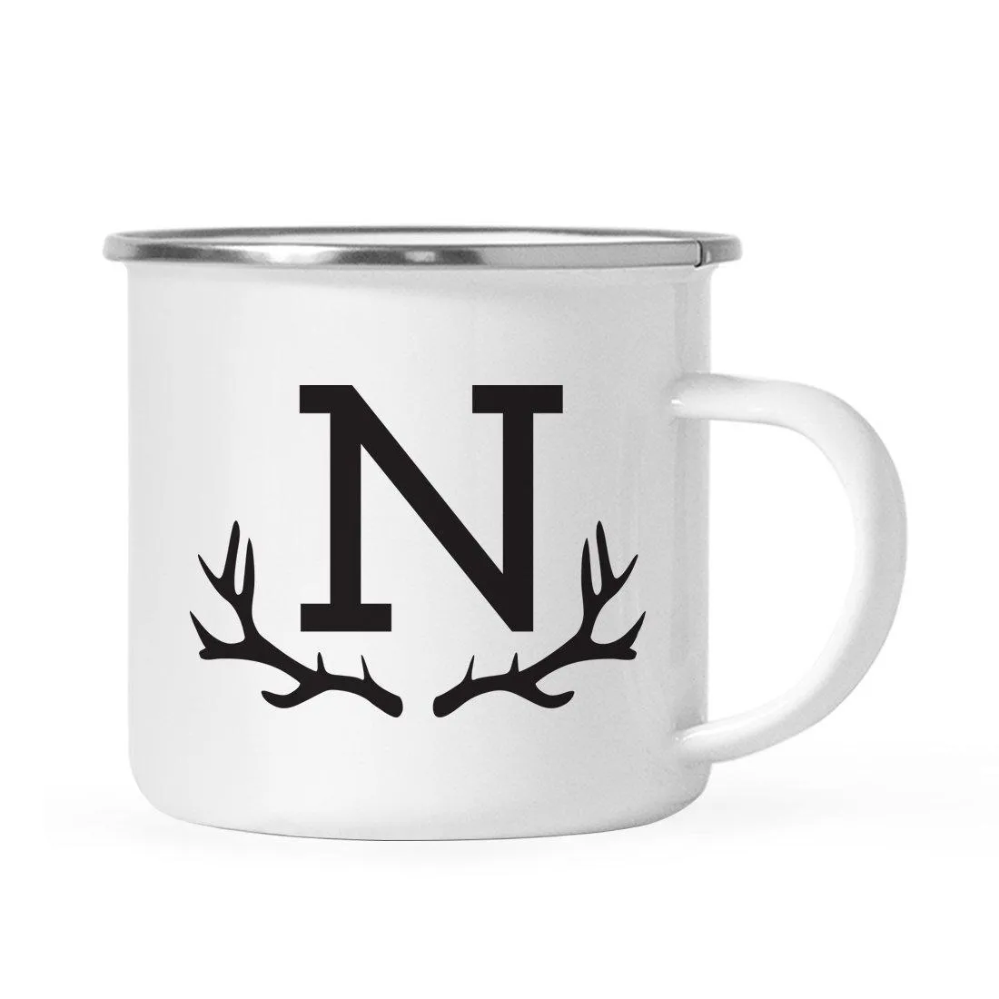 Andaz Press 11oz Deer Antler Monogram Campfire Coffee Mug