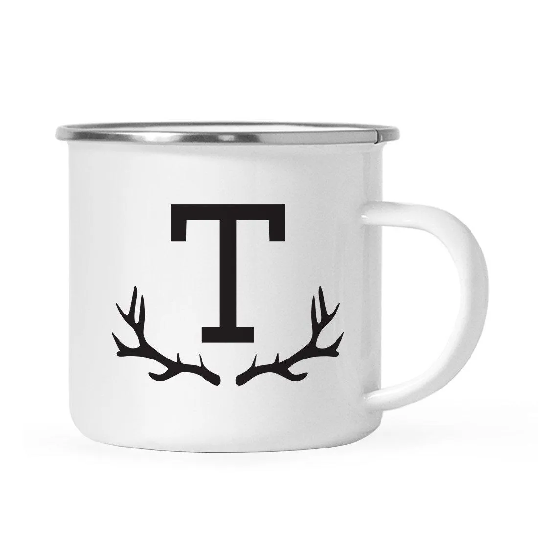 Andaz Press 11oz Deer Antler Monogram Campfire Coffee Mug