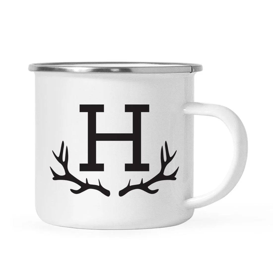 Andaz Press 11oz Deer Antler Monogram Campfire Coffee Mug