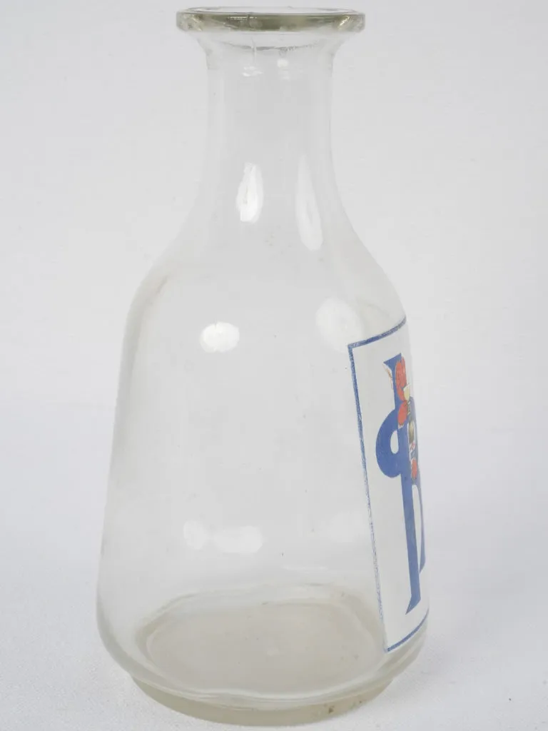 Antique Absinthe carafe - 'buvez une bleue' - 8¼"