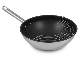 ATLANTICO NON STICK WOK WITH LONG HANDLE & GLASS COVER 28CM - 63212AV59328100