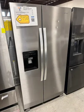 BEAUTIFUL BRAND NEW WHIRLPOOL SIDE BY SIDE REFRIGERATOR MODEL: WRS315SDHZ REF13461