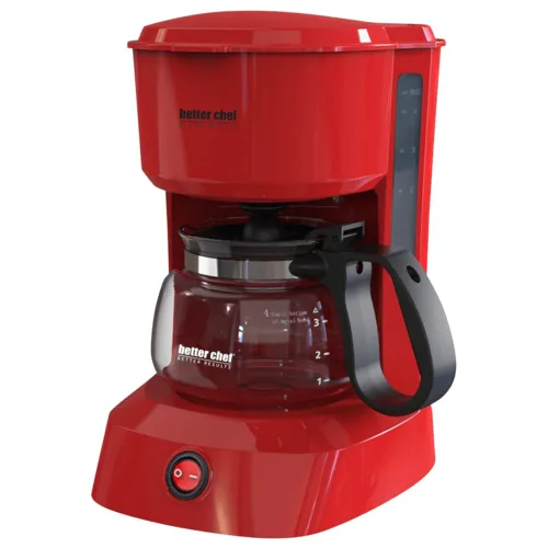 Better Chef 4-Cup Coffeemaker with Grab-A-Cup Feature