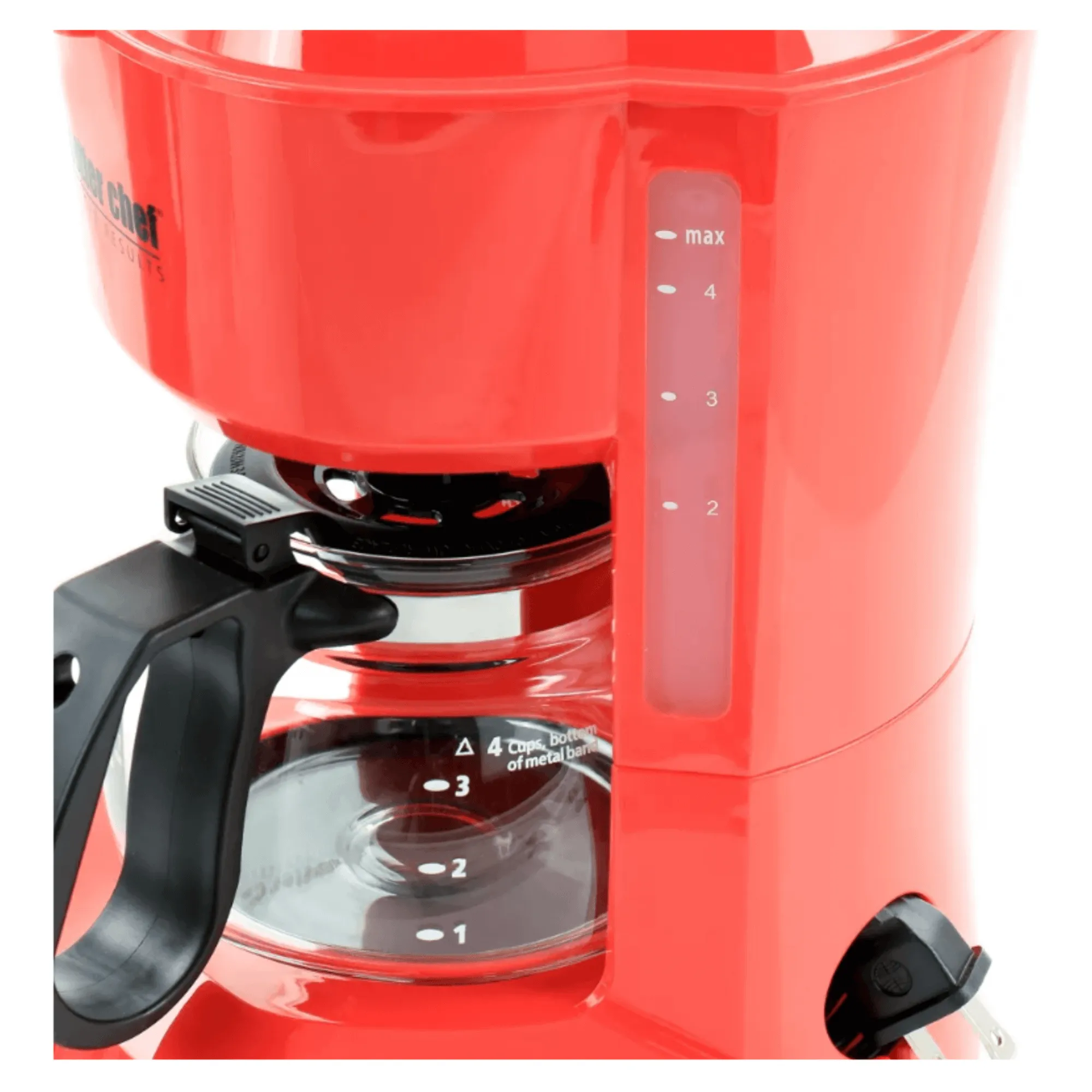 Better Chef 4-Cup Coffeemaker with Grab-A-Cup Feature