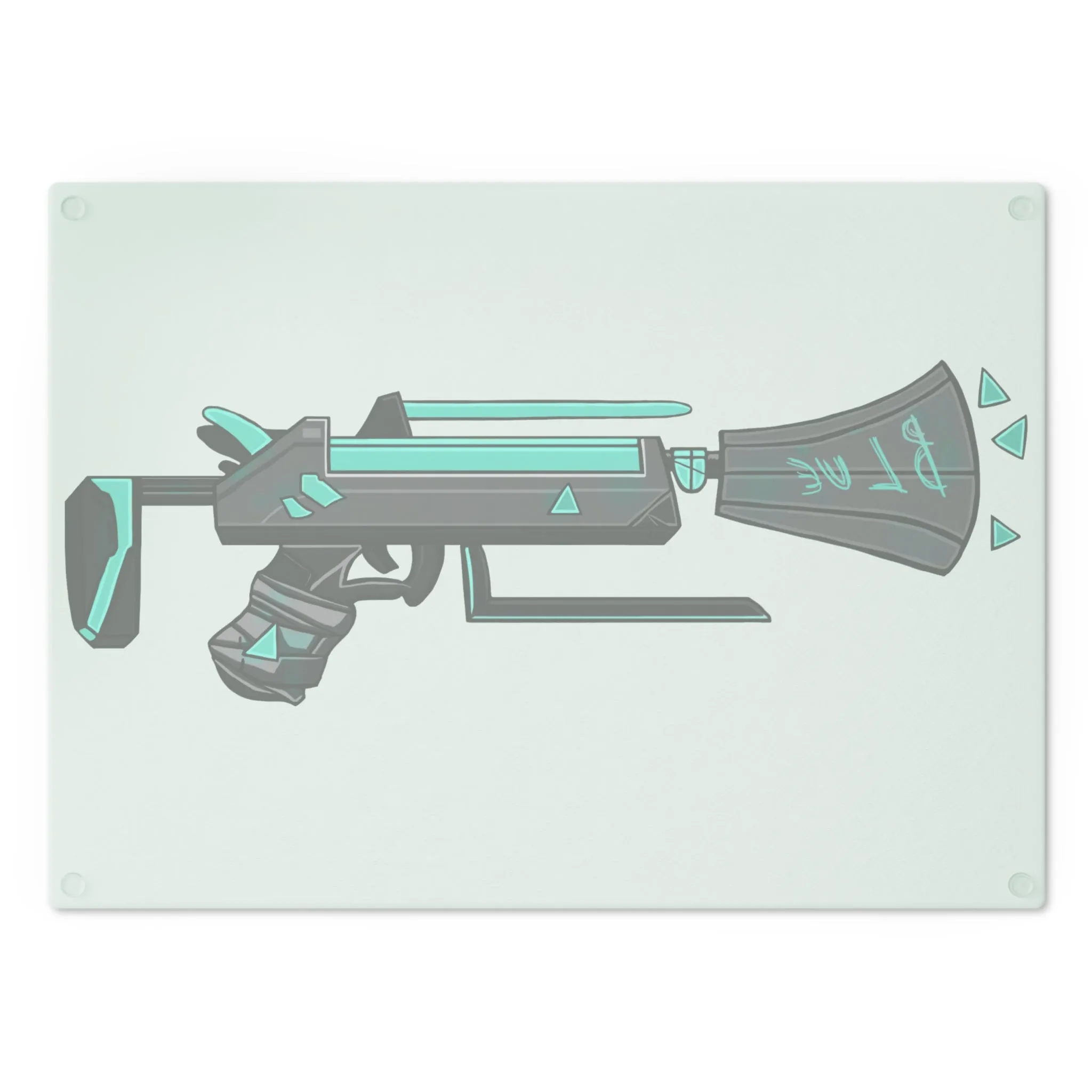 Blue Gun Cutting Board