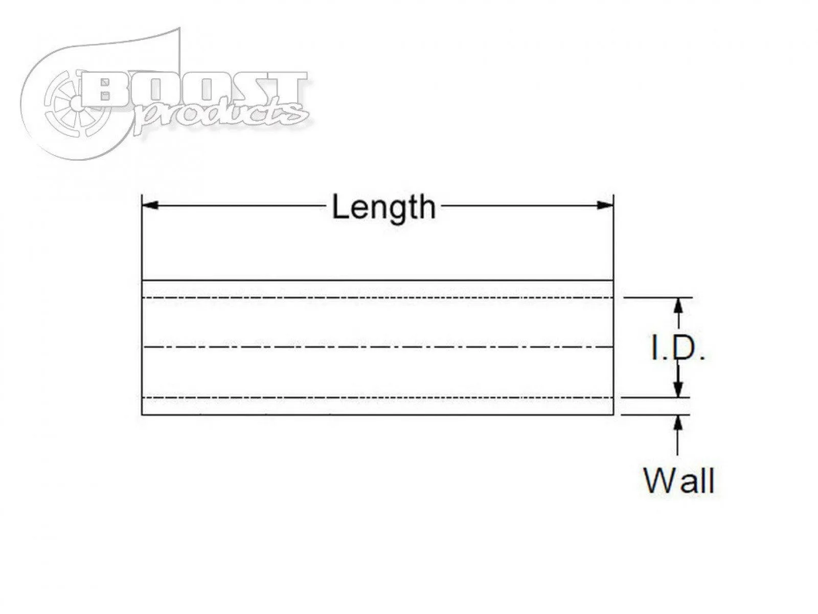 BOOST Products Silicone Coupler 30mm (1-3/16") ID, 75mm (3") Length, Black