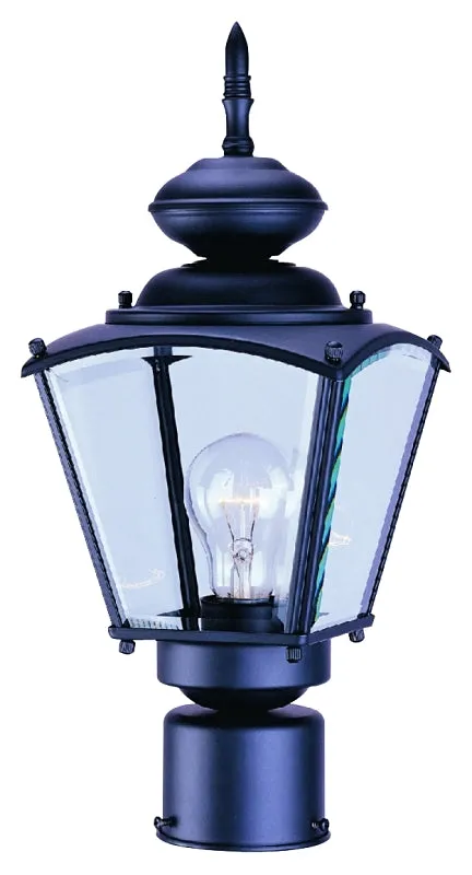 Boston Harbor 4007H-5 Outdoor Post Lantern, 120 V, 100 W, Steel Fixture :EA: QUANTITY: 1