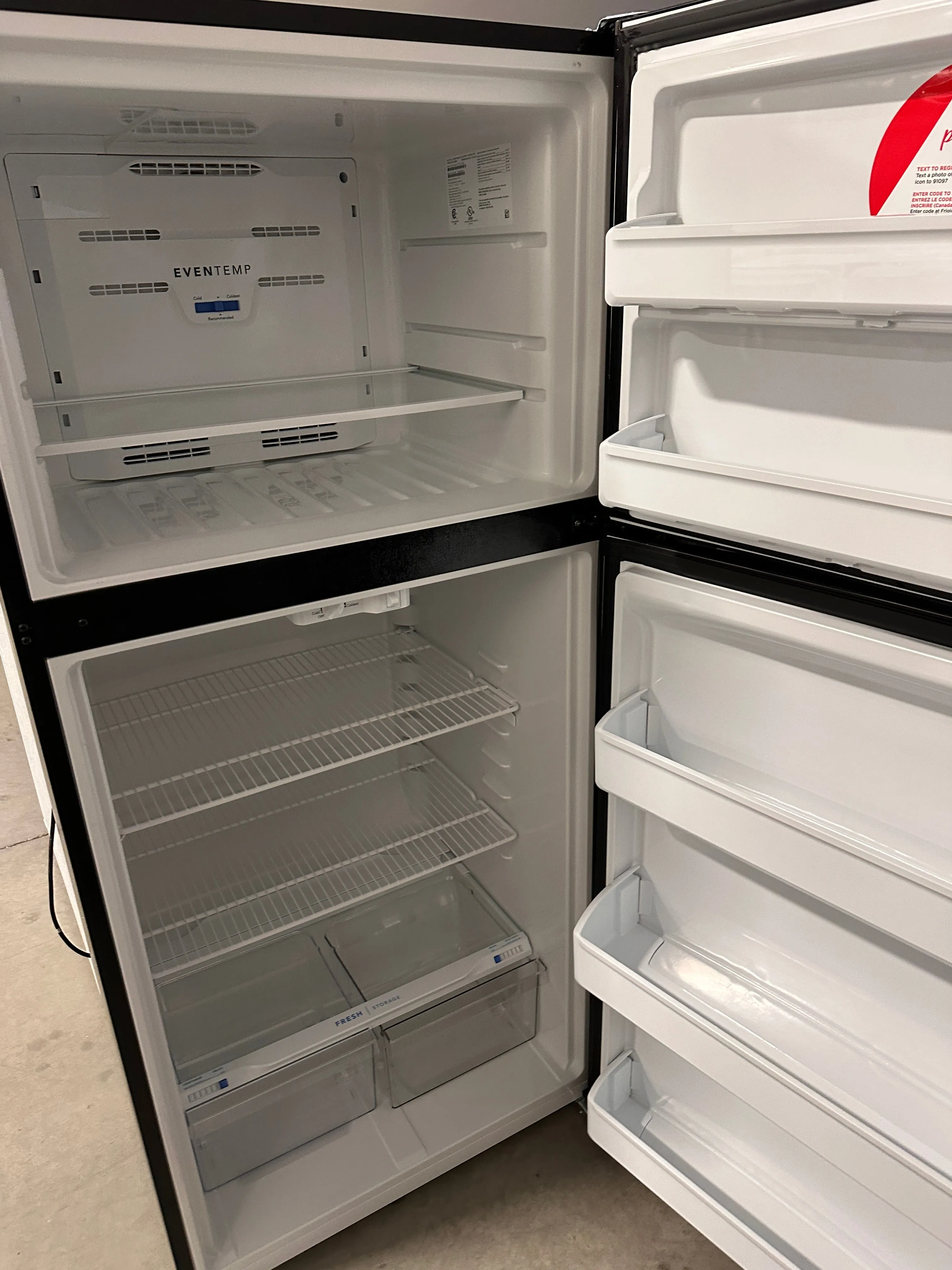 Brand New Frigidaire 18.3 Cu. Ft. Top Freezer Refrigerator Model: FFTR1814WB REF13495