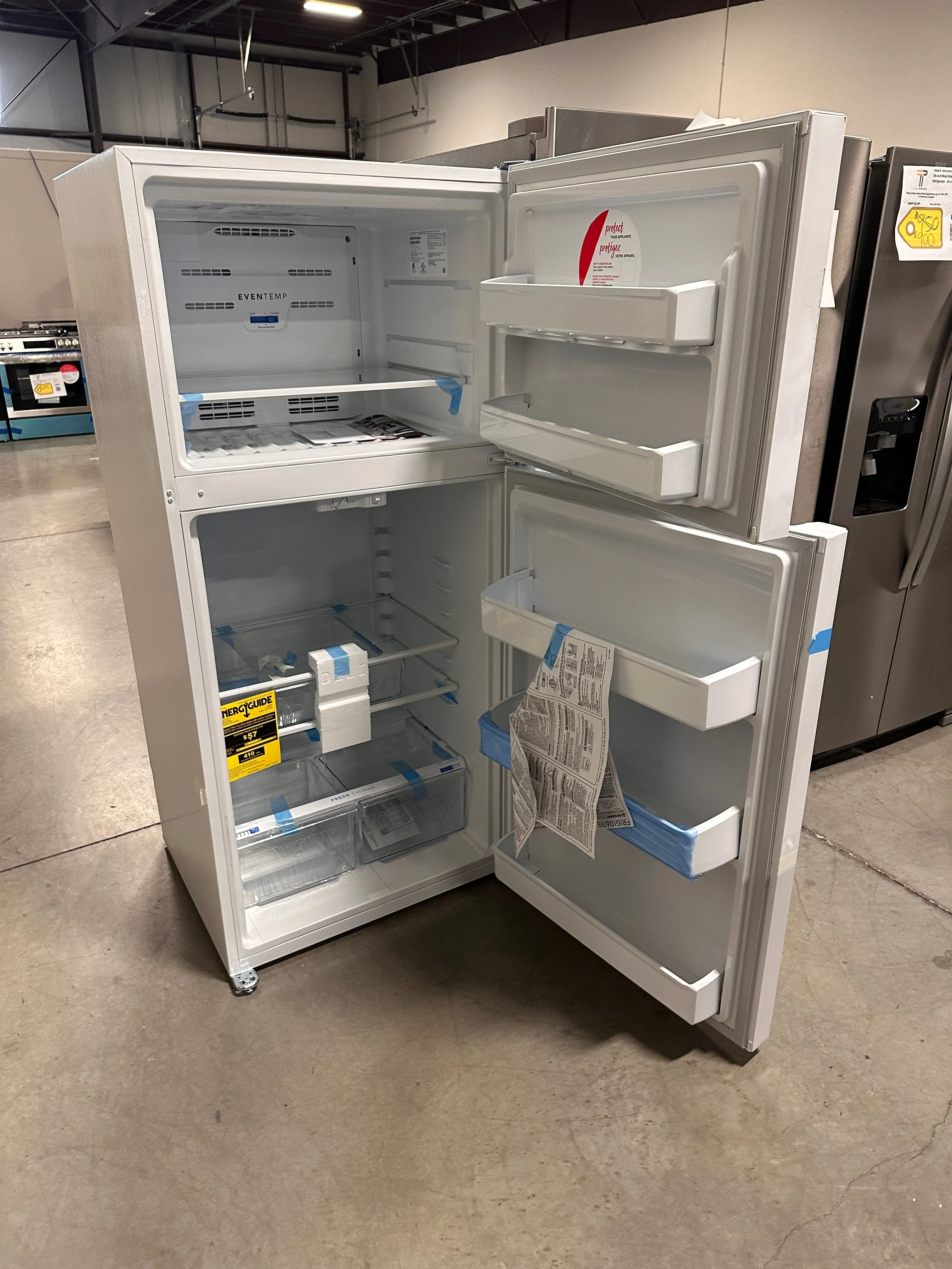 Brand New Frigidaire - 18.3 Cu. Ft. Top-Freezer Refrigerator - White MODEL: FFTR1835VW REF13560