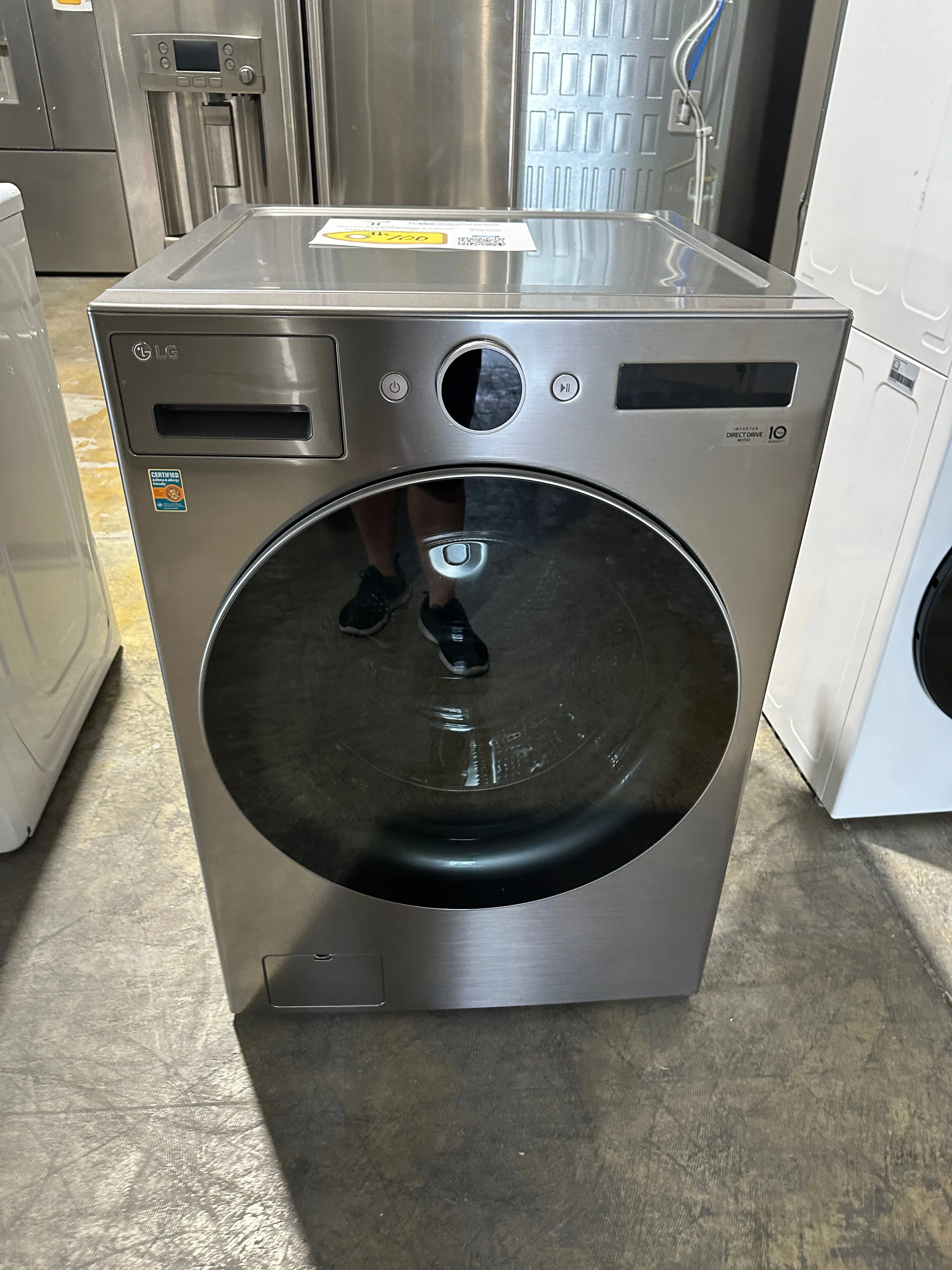 BRAND NEW LG SMART FRONT LOAD WASHER WITH STEAM MODEL: WM5500HVA WAS12270S