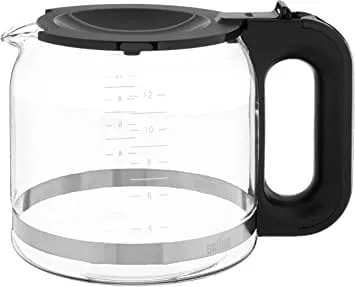 Braun Glass Carafe 12 cup Black Handle BRSC005 AX13210005