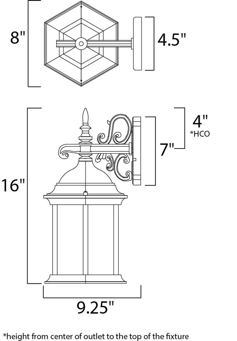 Builder Cast Down Outdoor Wall Mount