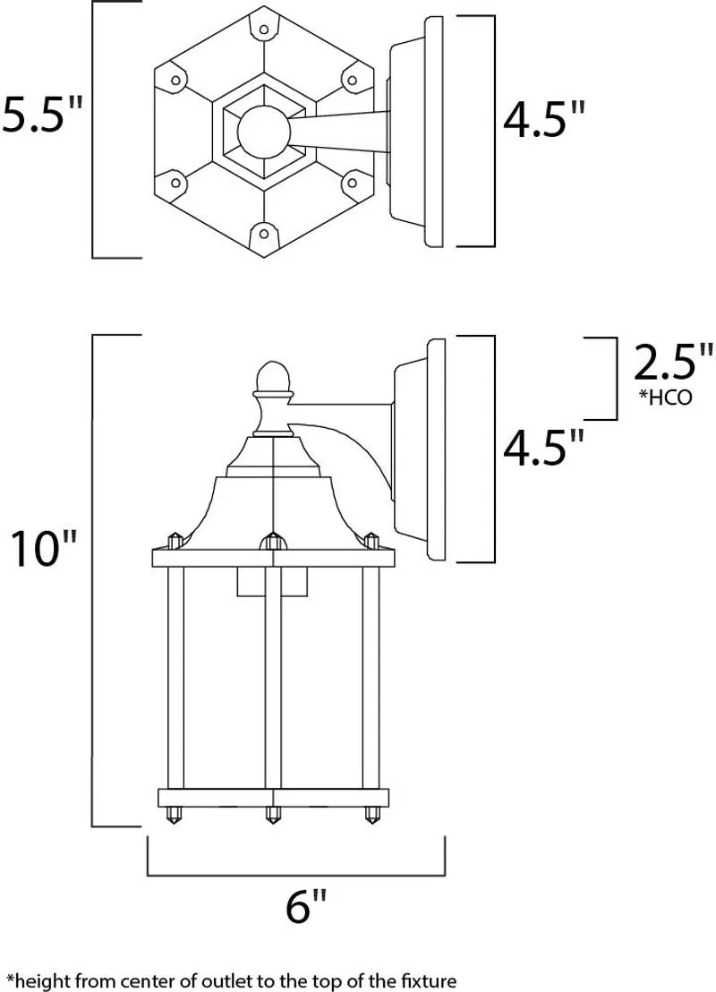 Builder Cast E26 10" Outdoor Wall Sconce