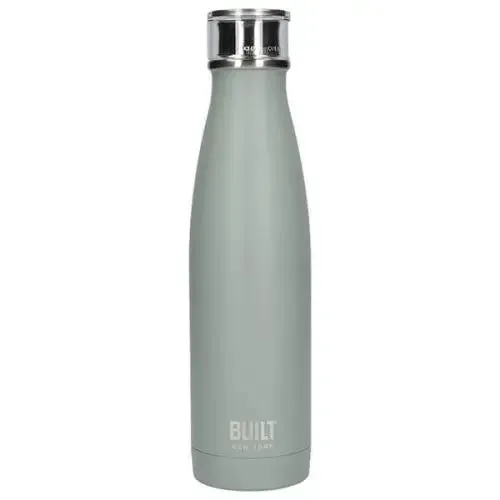 Built Double Walled Perfect Seal Water Bottle Storm 500ml - Grey / Pink / Green / Black / Blue