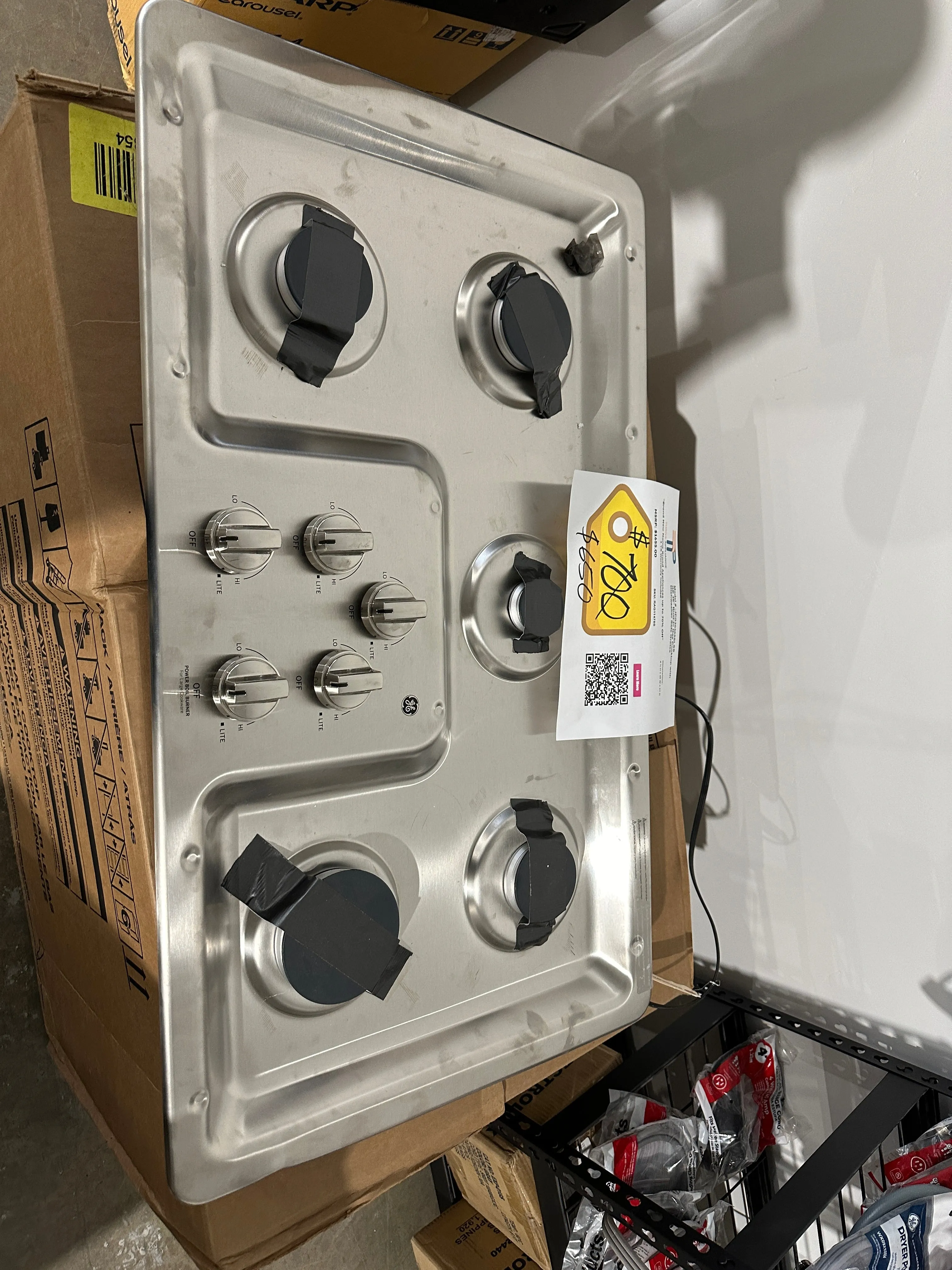 Built In Gas Cooktop MODEL: jpg30365slss RAF11475S