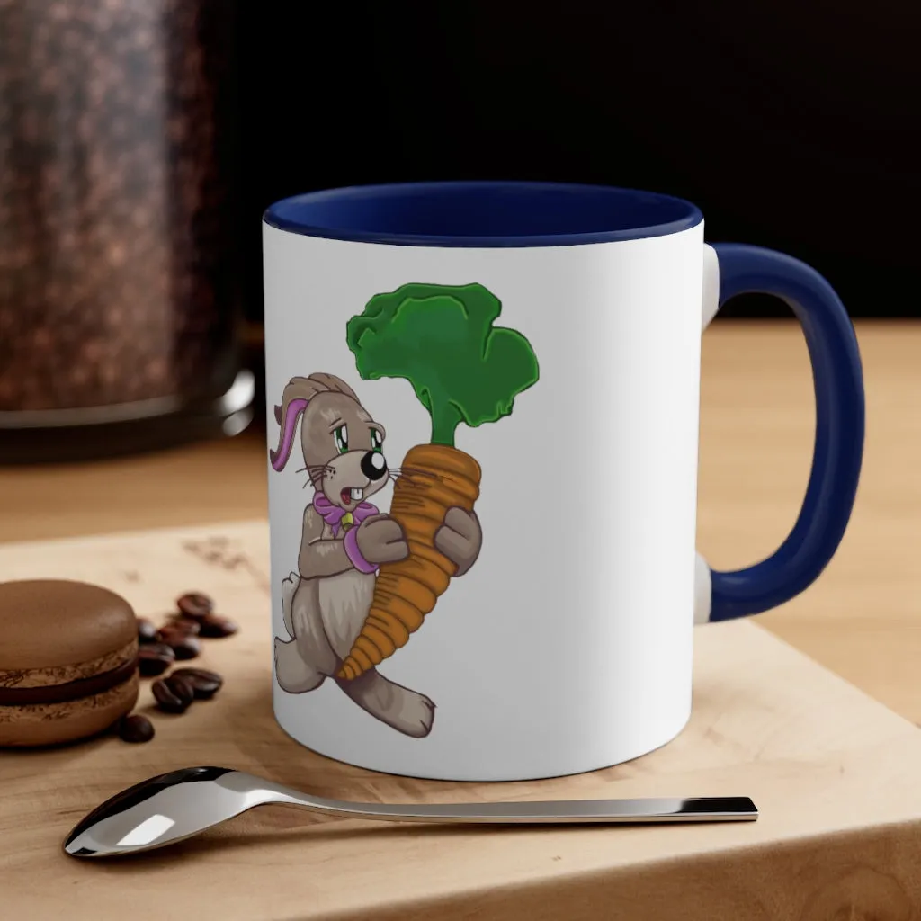 Bunny with Carrot Accent Coffee Mug, 11oz