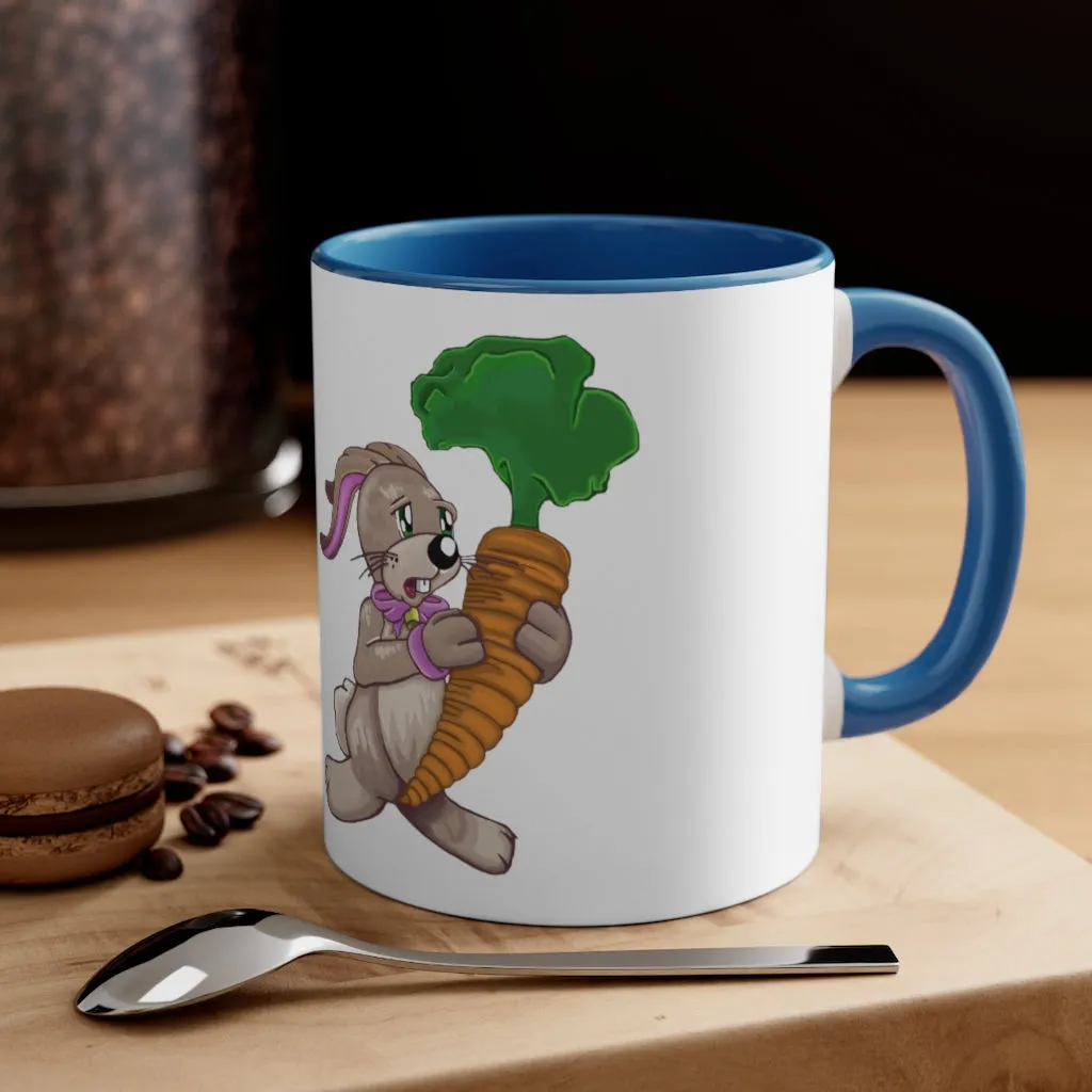 Bunny with Carrot Accent Coffee Mug, 11oz